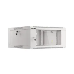 Szafa instalacyjna Lanberg rack wisząca 19" 4U 600 drzwi szklane szara