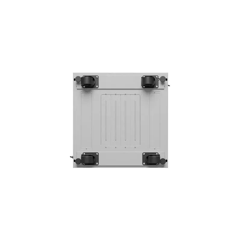 Szafa instalacyjna Rack stojąca 19" 15U 600x600 szara drzwi szklane LCD