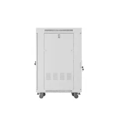 Szafa instalacyjna Rack stojąca 19" 22U 600x800 szara drzwi szklane Lanberg