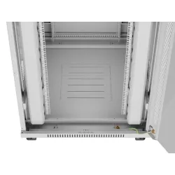 Szafa instalacyjna Rack stojąca 19" 42U 800x1000 szara drzwi szklane LCD