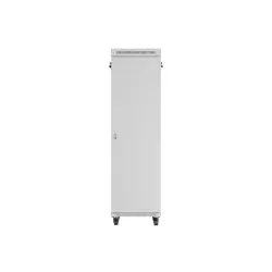 Szafa instalacyjna Rack stojąca 19" 42U 600x800 szara drzwi szklane LCD