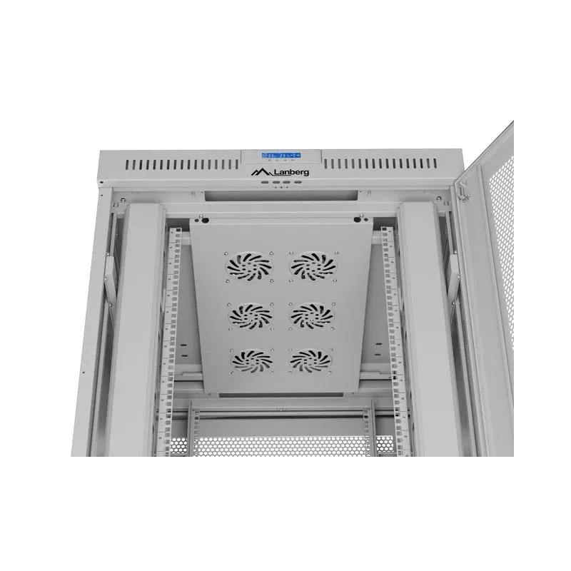 Szafa instalacyjna Rack stojąca 19" 42U 800x1000 szara drzwi perforowane