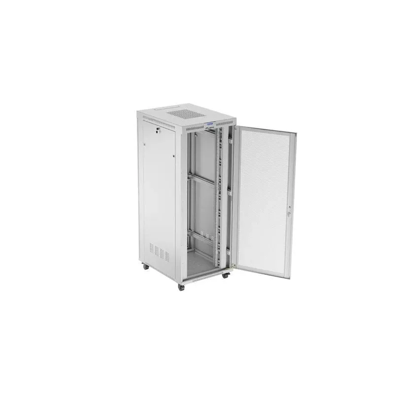 Szafa instalacyjna Rack stojąca 19" 42U 800x1000 szara drzwi perforowane