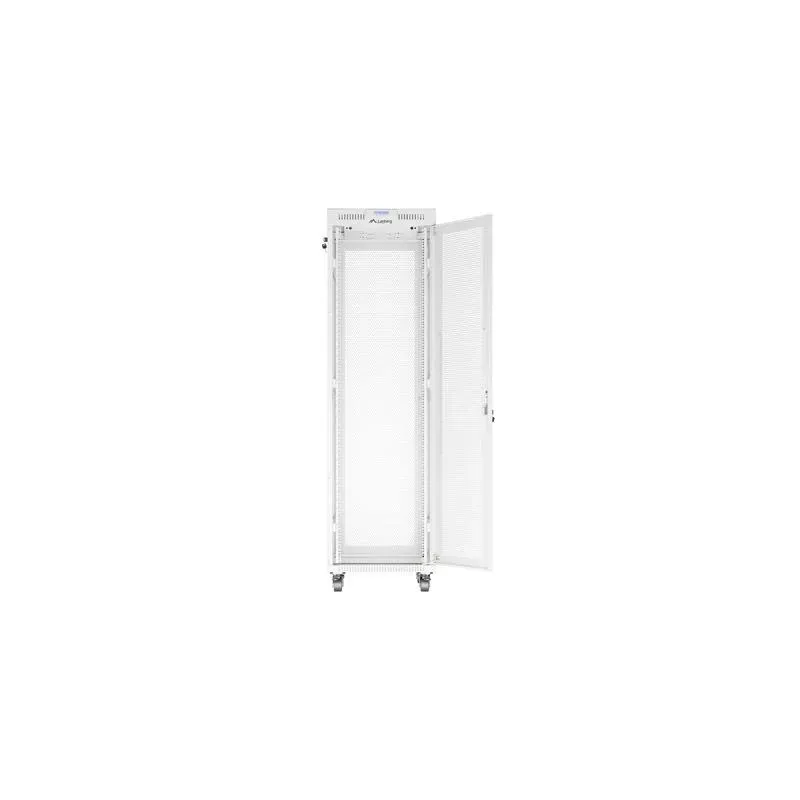 Szafa instalacyjna Rack stojąca 19" 42U 600x800 szara drzwi perforowane LCD