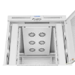 Szafa instalacyjna Rack stojąca 19" 15U 800x1000 Drzwi Perforowane szara