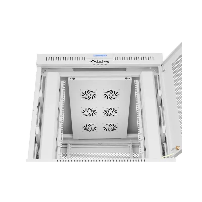 Szafa instalacyjna Rack stojąca 19" 15U 800x1000 Drzwi Perforowane szara