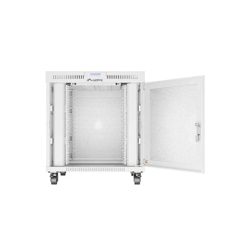 Szafa instalacyjna Rack stojąca 19" 15U 800x1000 Drzwi Perforowane szara