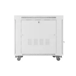 Szafa instalacyjna Rack stojąca 19" 15U 800x1000 Drzwi Perforowane szara