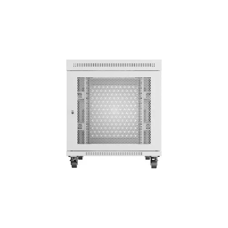 Szafa instalacyjna Rack stojąca 19" 15U 800x1000 Drzwi Perforowane szara