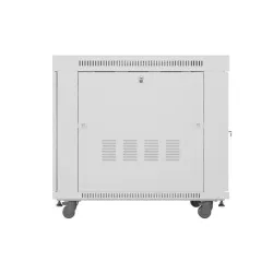 Szafa instalacyjna Rack stojąca 19" 15U 800x1000 Drzwi Perforowane szara