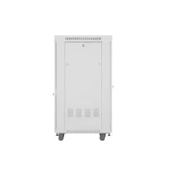 Szafa instalacyjna Rack stojąca 19" 27U 600x800 szara drzwi perforowane LCD