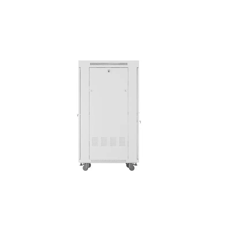 Szafa instalacyjna Rack stojąca 19" 27U 600x800 szara drzwi perforowane LCD