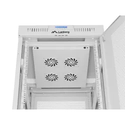 Szafa instalacyjna Rack stojąca 19" 27U 600x800 szara drzwi perforowane LCD