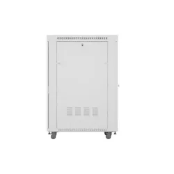 Szafa instalacyjna Rack stojąca 19" 27U 800x1000 Drzwi Perforowane szara
