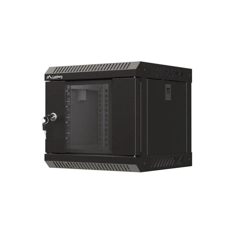 Szafa instacyjna Rack Lanberg Wisząca 10" 4U 300x300 Drzwi Przeszkolone