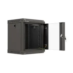 Szafa instalacyjna Rack Lanberg Wisząca 10" 6U 300x300 Drzwi przeszklone