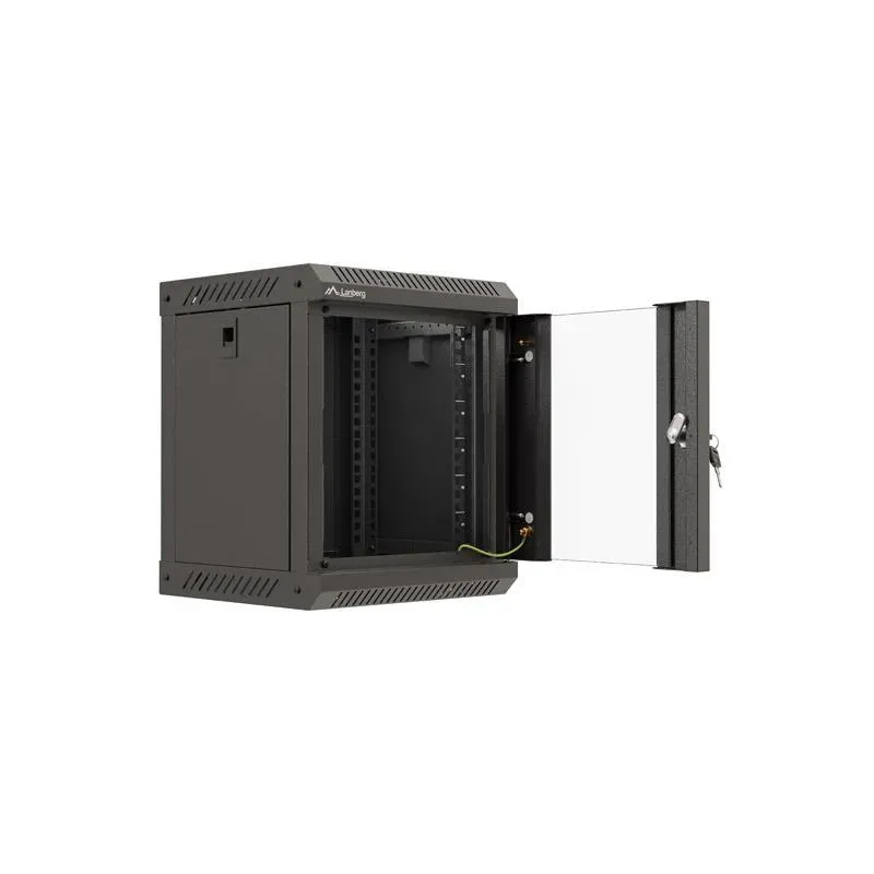Szafa instalacyjna Rack Lanberg Wisząca 10" 6U 300x300 Drzwi przeszklone
