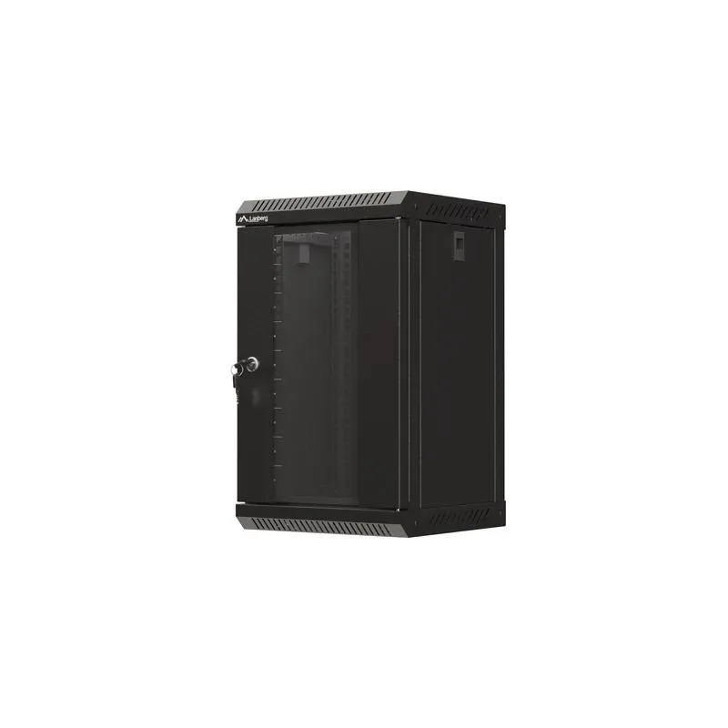 Szafa instalacyjna Rack Lanberg Wisząca 10" 9U 300x300 Drzwi Przeszklone