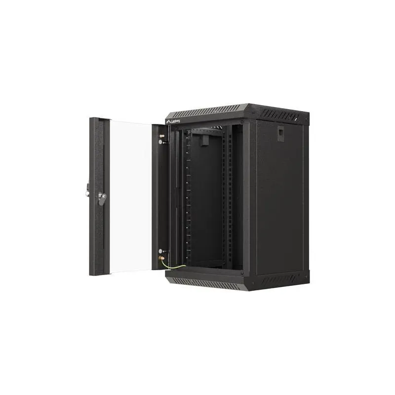 Szafa instalacyjna Rack Lanberg Wisząca 10" 9U 300x300 Drzwi Przeszklone