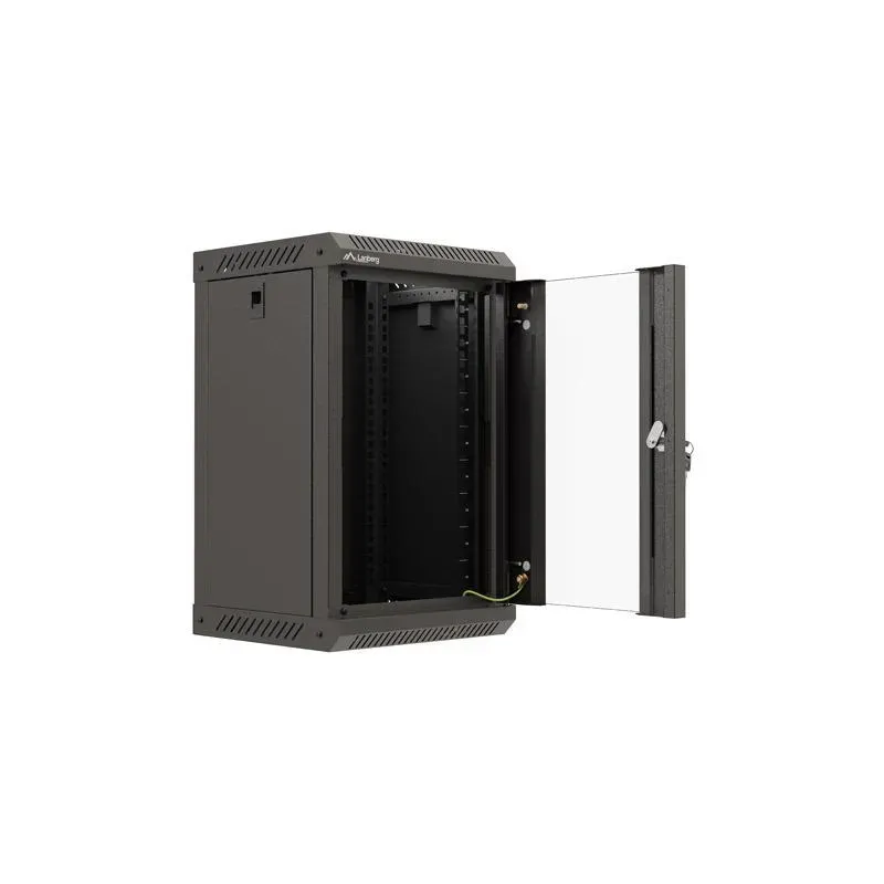 Szafa instalacyjna Rack Lanberg Wisząca 10" 9U 300x300 Drzwi Przeszklone