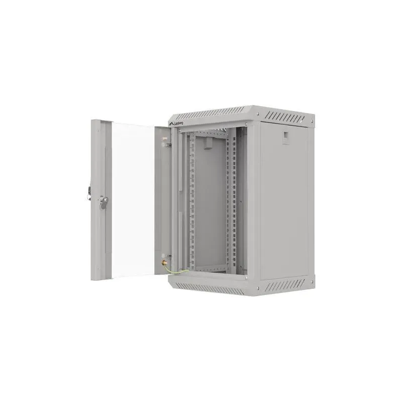 Szafa instalacyjna Rack Lanberg Wisząca 10" 9U 300x300 Drzwi Przeszklone