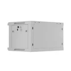 Szafa instalacyjna Lanberg rack wisząca 19" 6U 600x450 drzwi perforowane