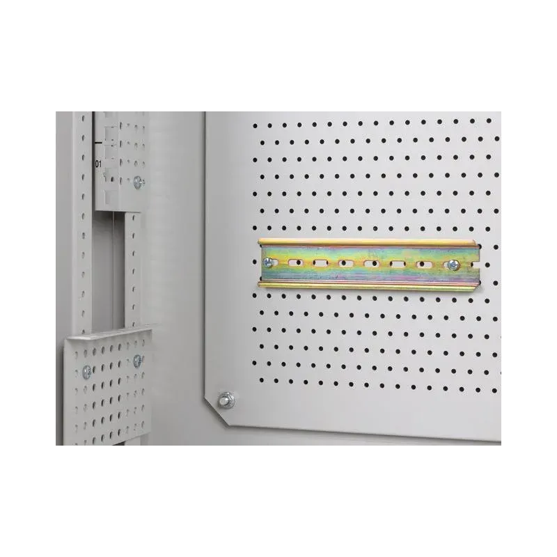 Szafa instalacyjna Rack Wisząca 19" 6U+3U 540x200 Niskoprofilowa Szara