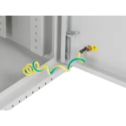 Szafa instalacyjna Rack Wisząca 19" 6U+3U 540x200 Niskoprofilowa Szara