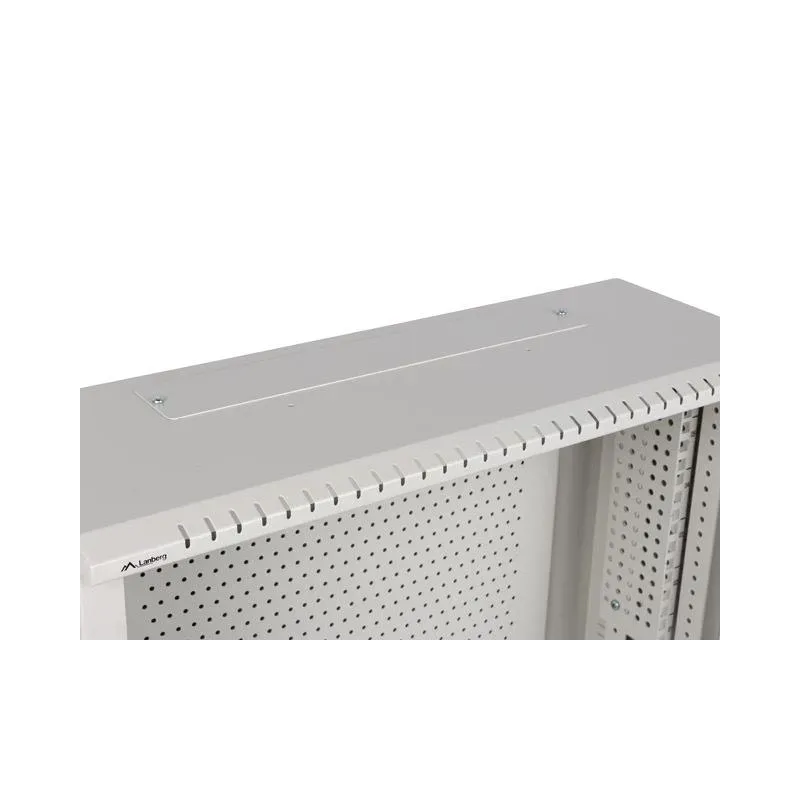 Szafa instalacyjna Rack Wisząca 19" 6U+3U 540x200 Niskoprofilowa Szara