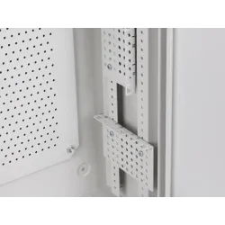 Szafa instalacyjna Rack Wisząca 19" 6U+3U 540x200 Niskoprofilowa Szara