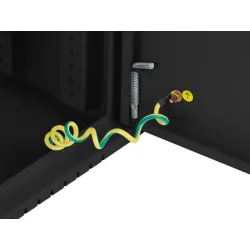 Szafa instalacyjna Rack Wisząca 19" 6U+3U 540x200 Niskoprofilowa Czarna