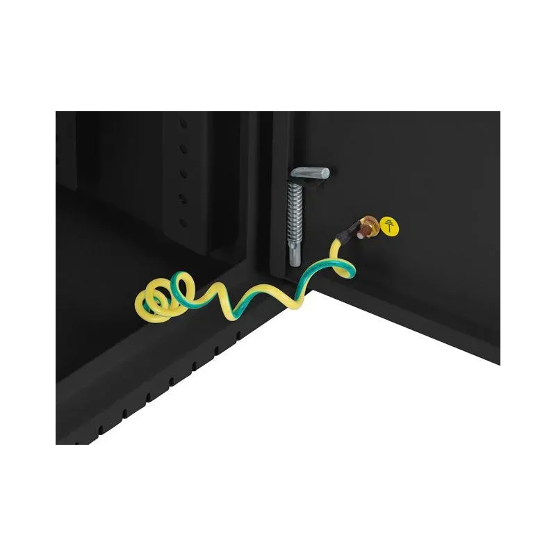 Szafa instalacyjna Rack Wisząca 19" 6U+3U 540x200 Niskoprofilowa Czarna