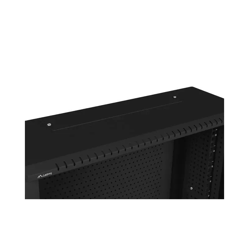 Szafa instalacyjna Rack Wisząca 19" 6U+3U 540x200 Niskoprofilowa Czarna