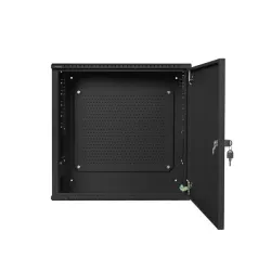Szafa instalacyjna Rack Wisząca 19" 6U+3U 540x200 Niskoprofilowa Czarna