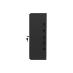 Szafa instalacyjna Rack Wisząca 19" 6U+3U 540x200 Niskoprofilowa Czarna