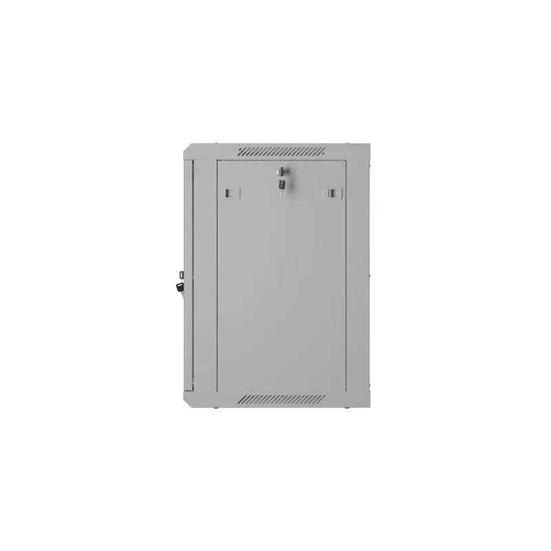 Szafa instalacyjna Rack wisząca 19" 12U 600x450 szara drzwi perforowane