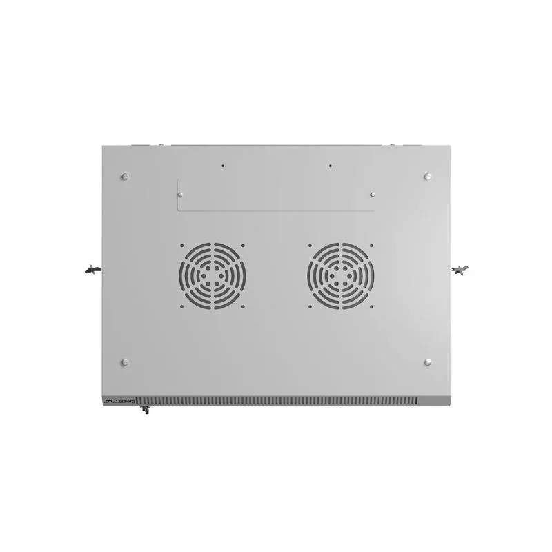 Szafa instalacyjna Rack wisząca 19" 12U 600x450 szara drzwi perforowane