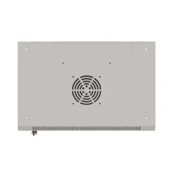 Szafa instalacyjna Rack wisząca 19" 9U 540x350 szara Drzwi przeszklone