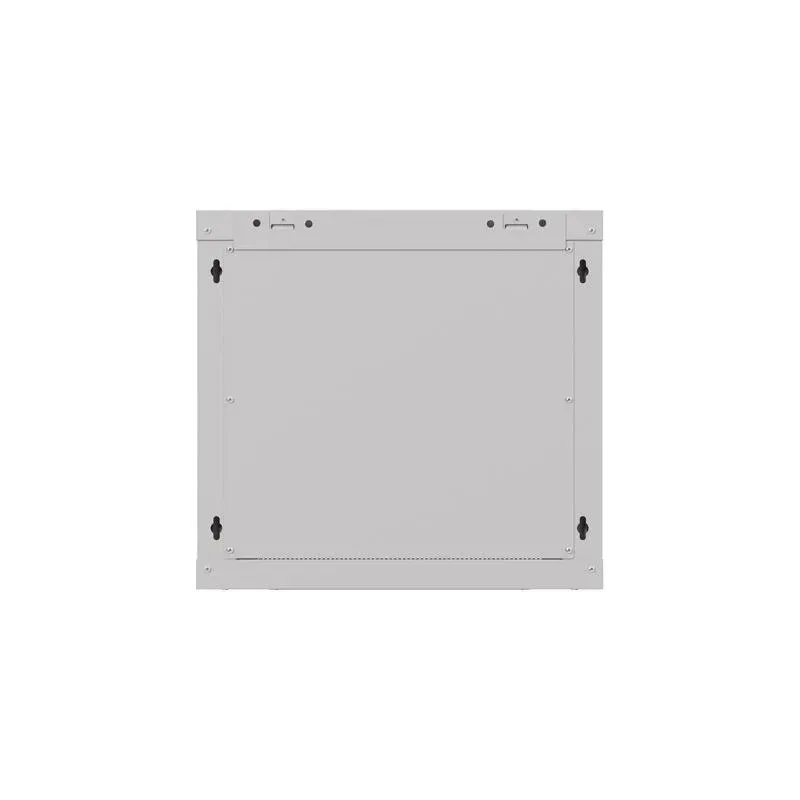 Szafa instalacyjna Rack wisząca 19" 9U 540x350 szara Drzwi przeszklone