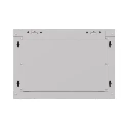 Szafa instalacyjna Rack wisząca 19" 6U 540x350 szara Drzwi przeszklone