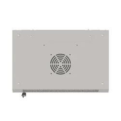 Szafa instalacyjna Rack wisząca 19" 4U 540x350 szara Drzwi przeszklone