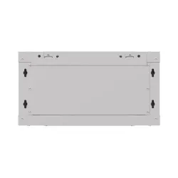 Szafa instalacyjna Rack wisząca 19" 4U 540x350 szara Drzwi przeszklone