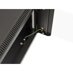 Szafa instalacyjna Rack wisząca 19" 4U 540x350 czarna Drzwi przeszklone