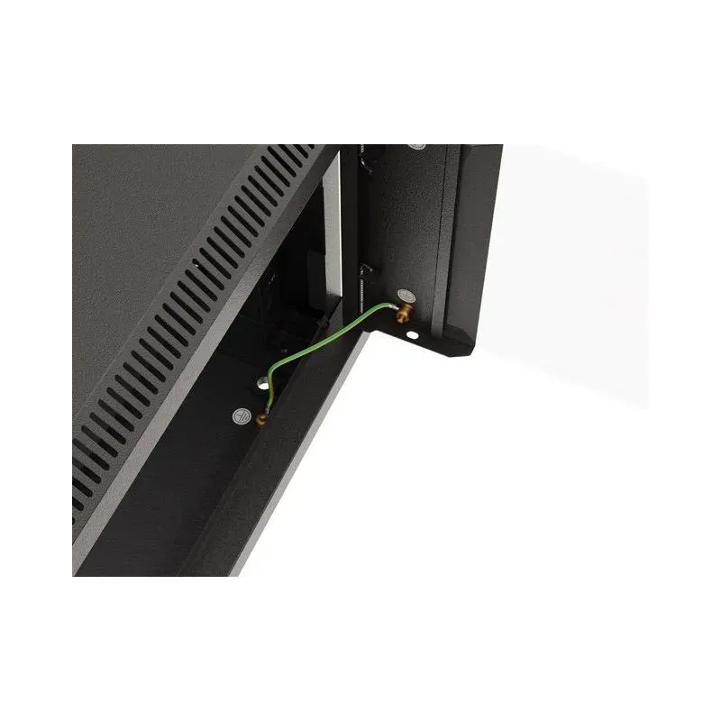 Szafa instalacyjna Rack wisząca 19" 4U 540x350 czarna Drzwi przeszklone