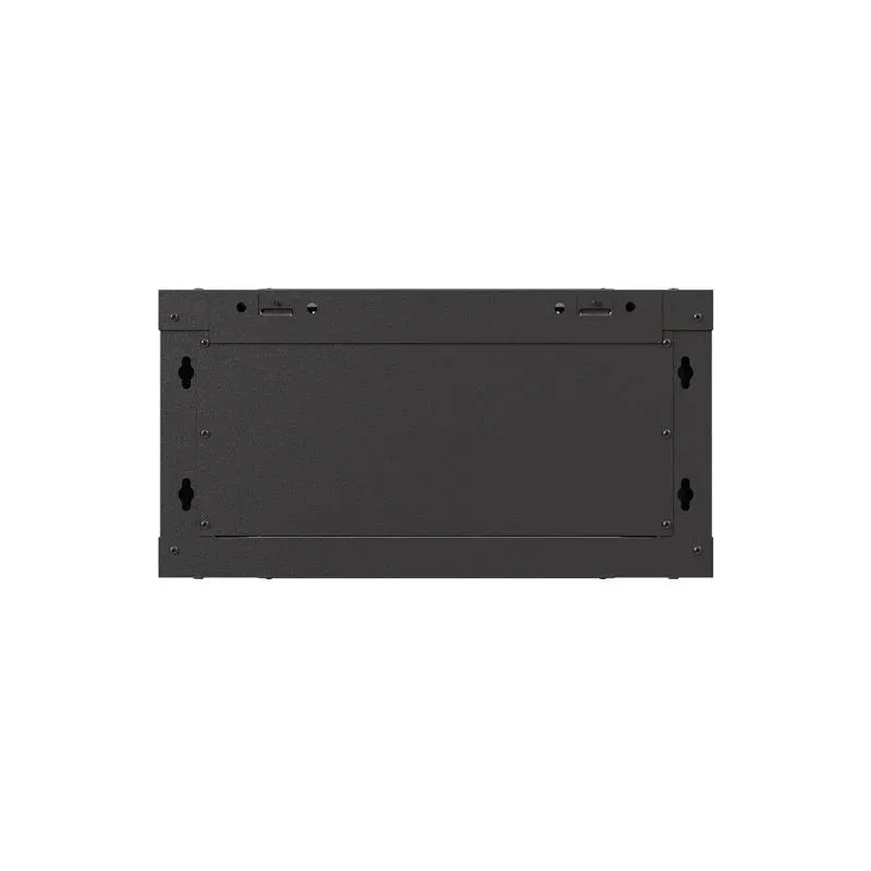 Szafa instalacyjna Rack wisząca 19" 4U 540x350 czarna Drzwi przeszklone
