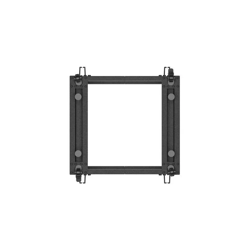 Stojak open rack Lanberg 19" 9U 600x600-1100 regulowany czarny