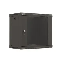 Szafa instalacyjna Rack wisząca 19" 9U 540x350 czarna | PartsPC.pl