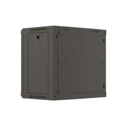 Szafa instalacyjna Rack wisząca 19" 9U 540x350 czarna | PartsPC.pl