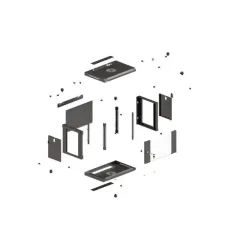 Szafa instalacyjna Rack wisząca 19" 9U 540x350 czarna | PartsPC.pl