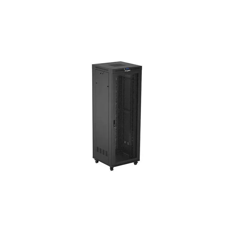 Szafa instalacyjna Rack Lanberg stojąca 19" 47U 800x800 czarna drzwi